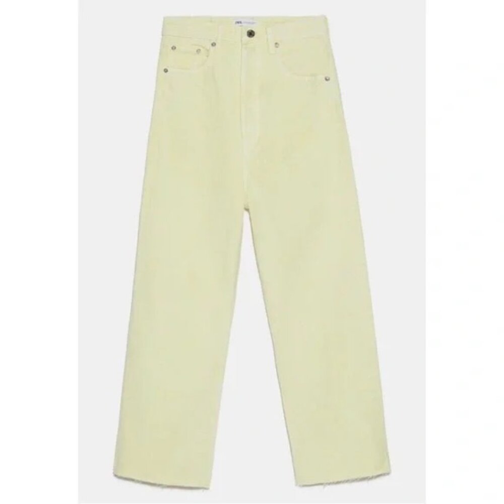 ZARA YELLOW MOM JEAN